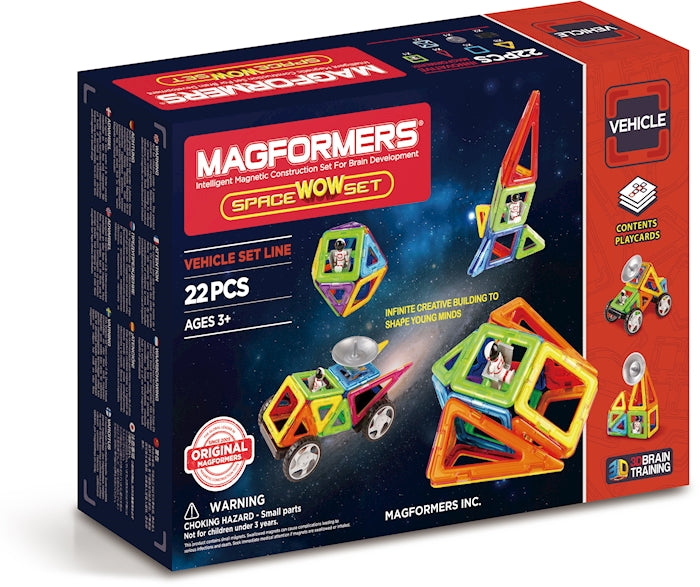 Magformers Space Wow 22 magnetische Bauteile zum Thema Weltall