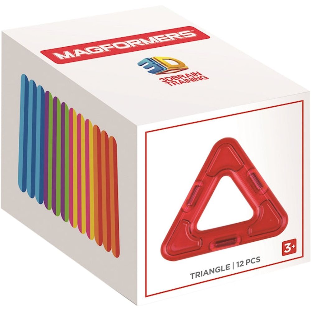 Magformers Triangle Ergänzungsset, 12 Dreiecke, passt zu allen Sets