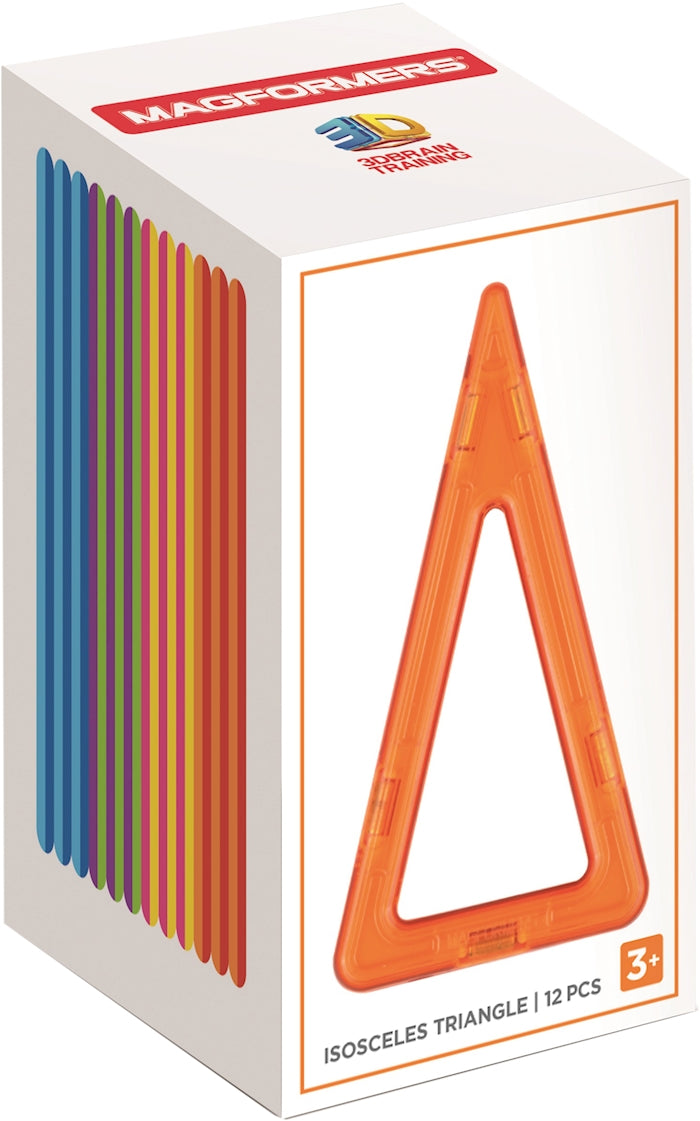 Magformers Isoceles Triangle Ergänzungsset Dreieck, 12 Stück, magnetische Teile