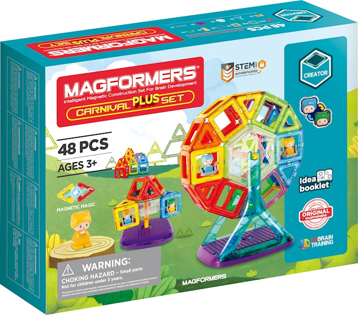 Magformers Carnival Plus-Set 48 magnetische Teile für kreative Bauideen