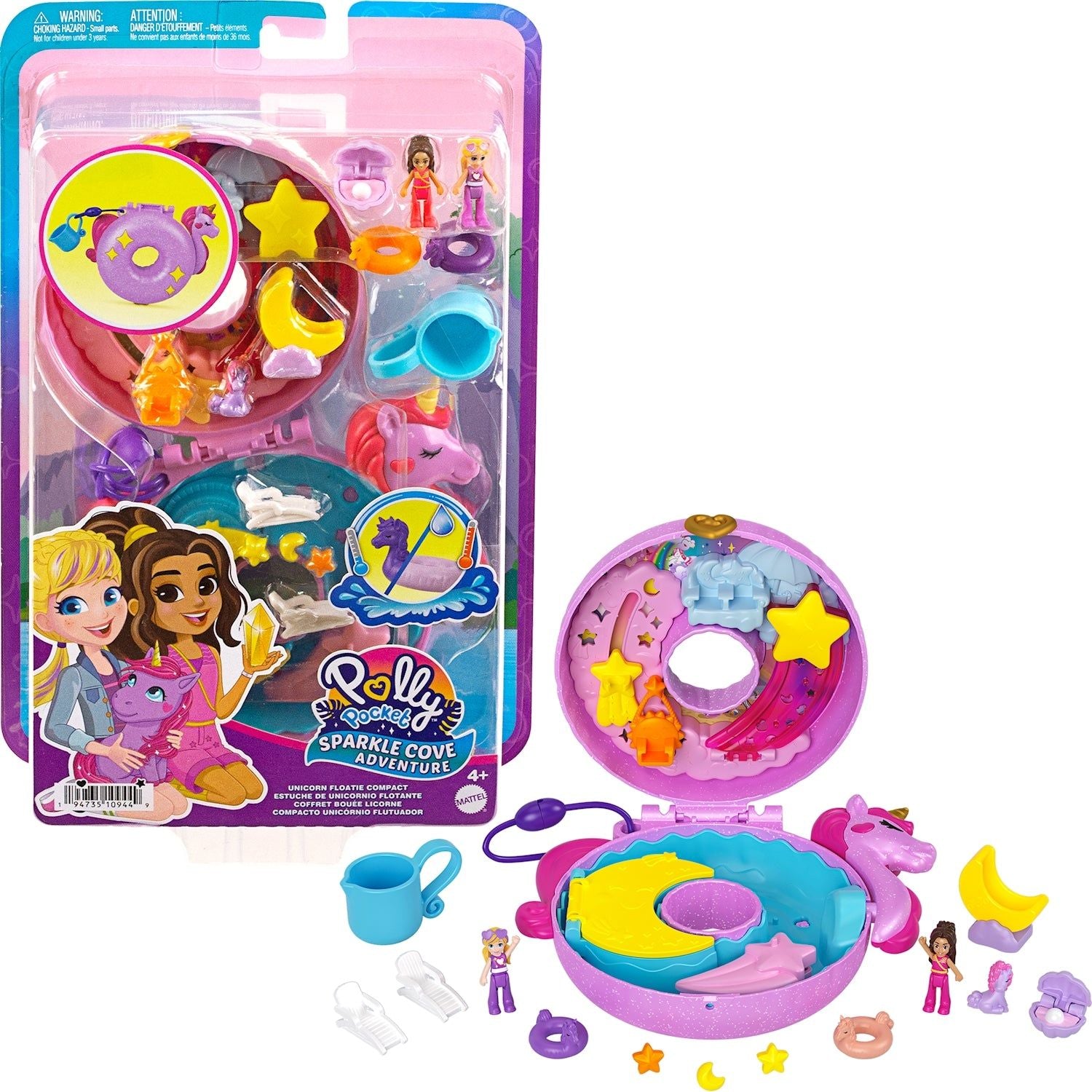 Polly Pocket Einhorn Poolparty Schatulle