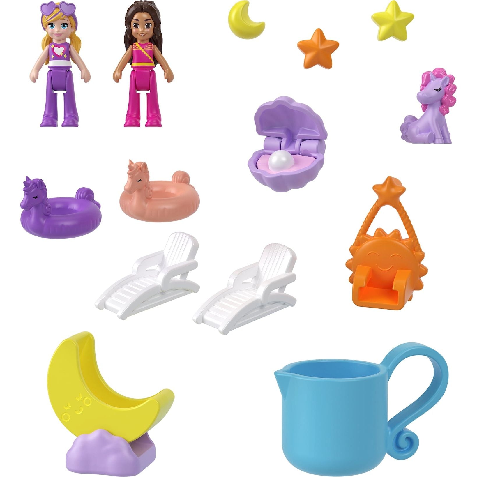 Polly Pocket Einhorn Poolparty Schatulle