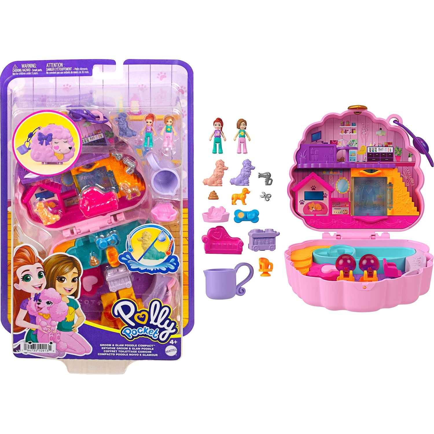 Polly Pocket Stylisher Pudel Schatulle