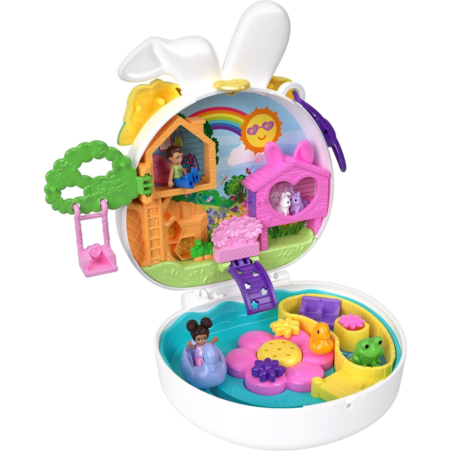 Polly Pocket Blumen-Häschen Schatulle