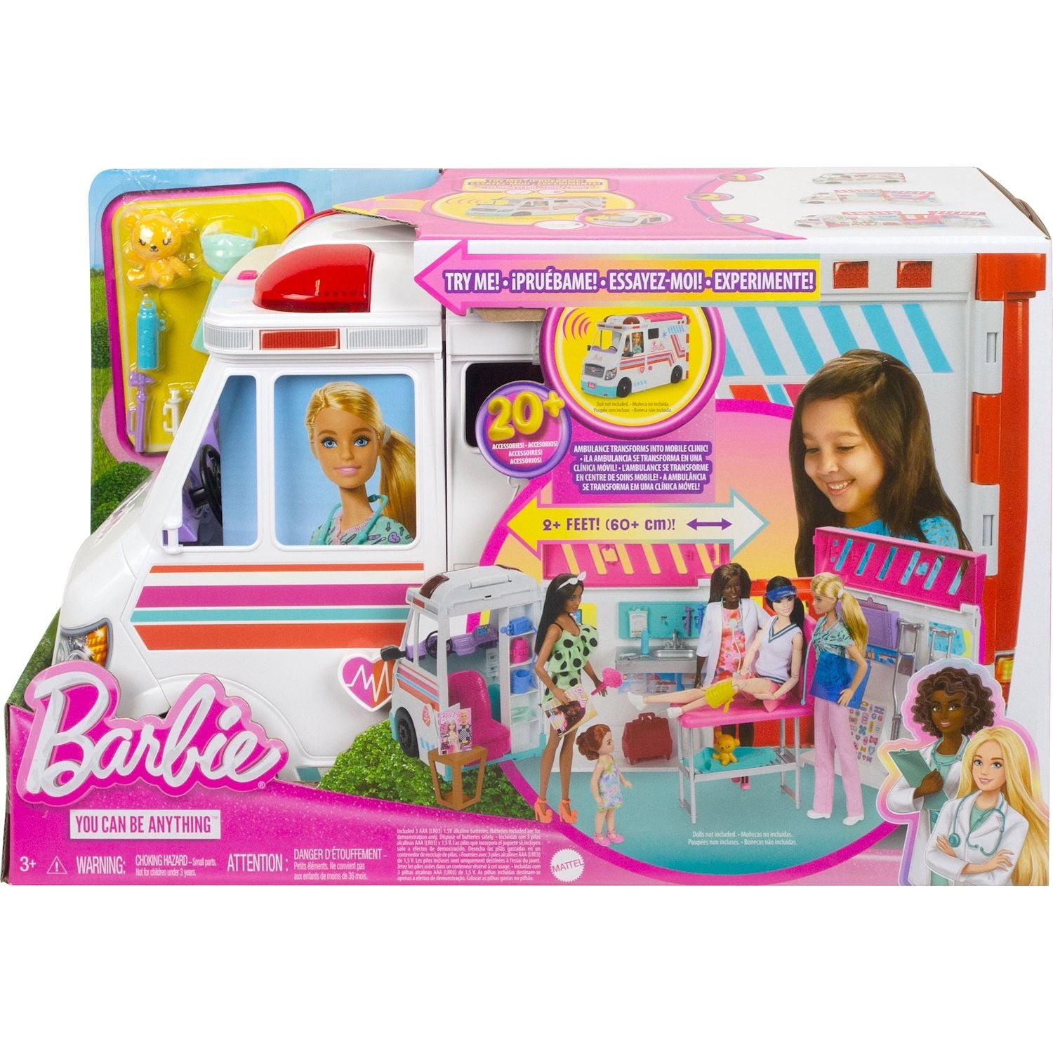 Barbie 2-in-1 Krankenwagen Spielset