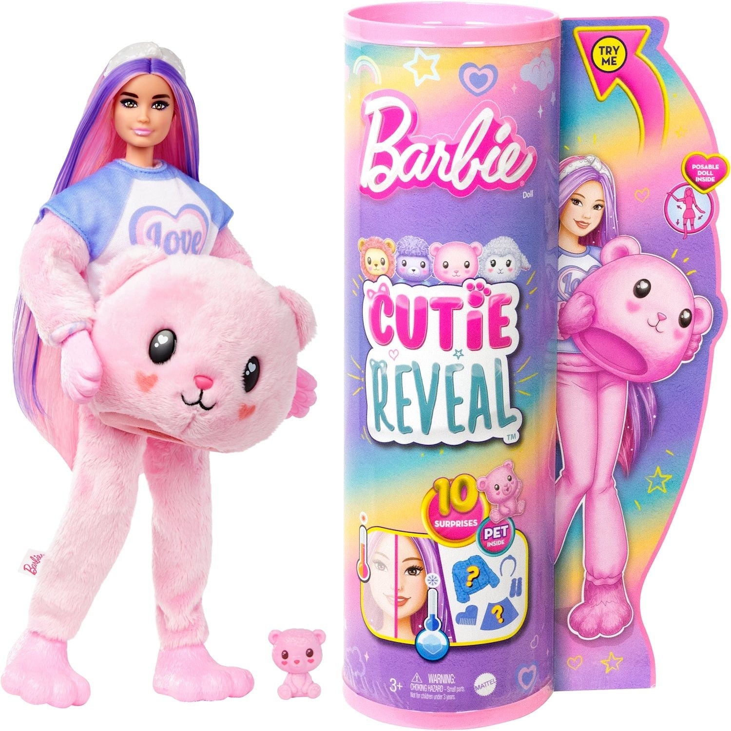 Barbie Cutie Reveal Teddybär Puppe