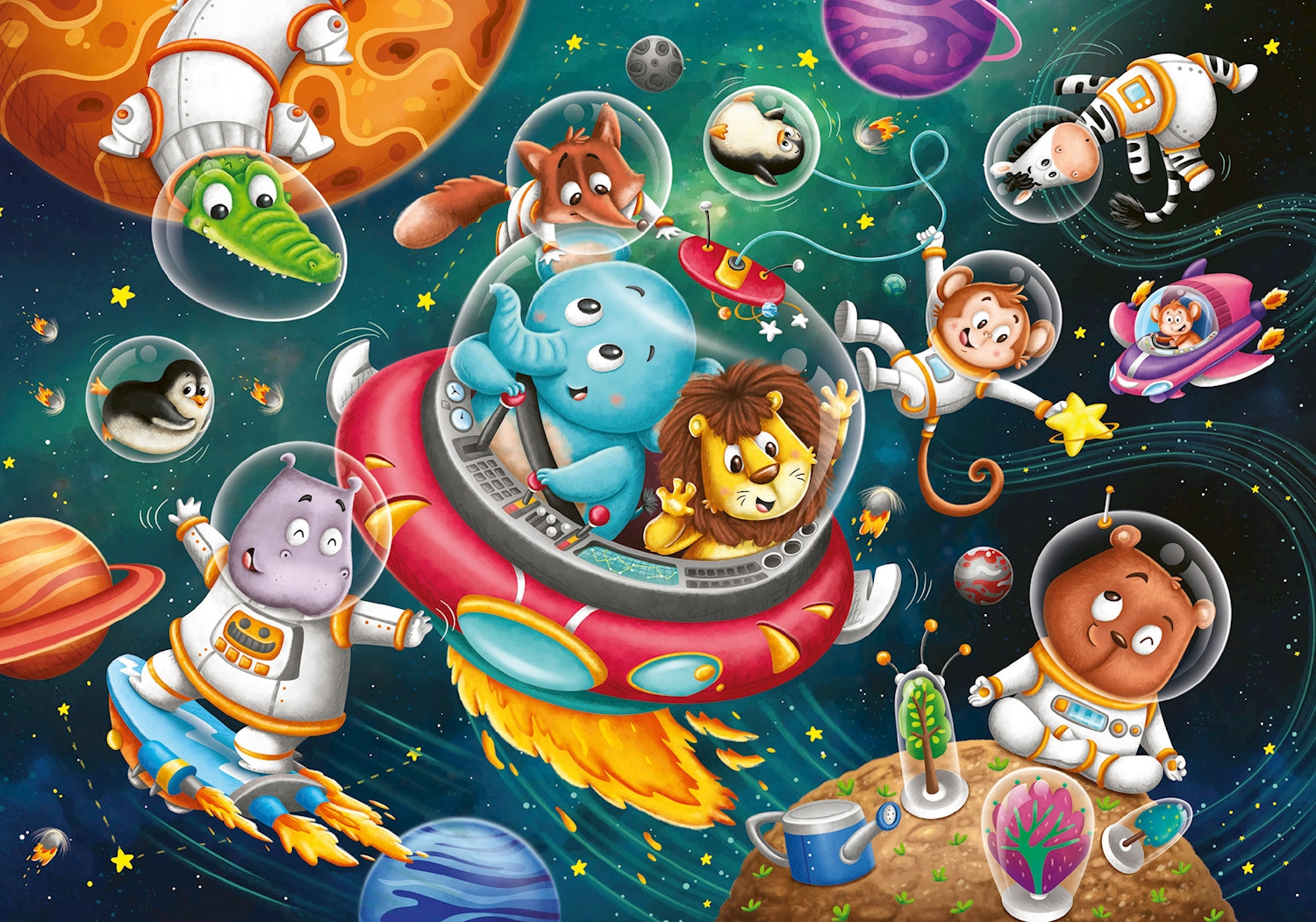 Ravensburger Puzzle Tiere im Weltall