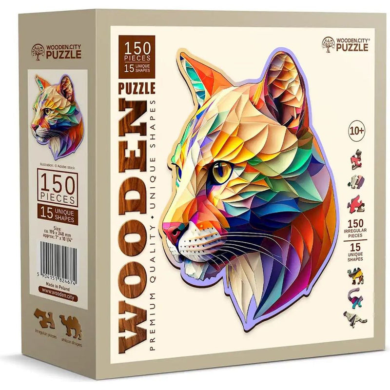 Puzzle Holz M Gaudy Cougar