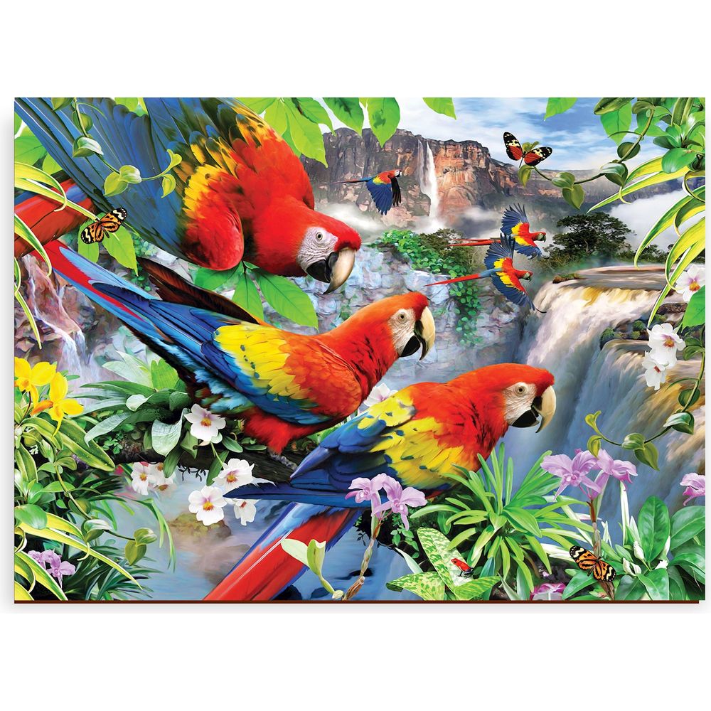 Puzzle Holz L Parrot Island