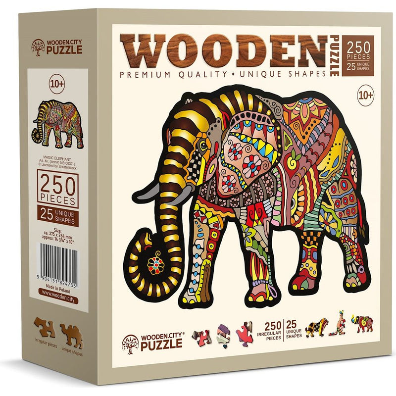 Puzzle Holz L Magic Elephant