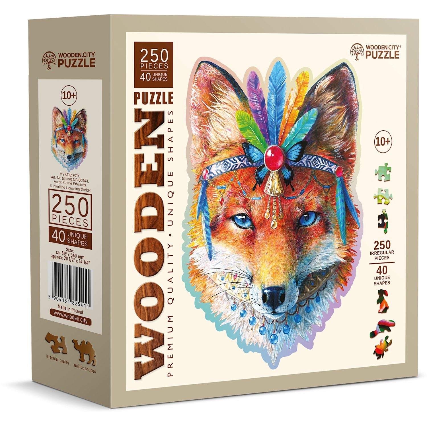 Puzzle Holz L Mystic Fox