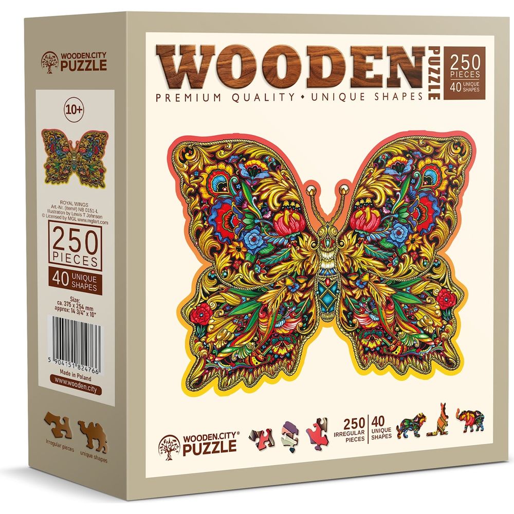 Puzzle Holz L Royal Wings