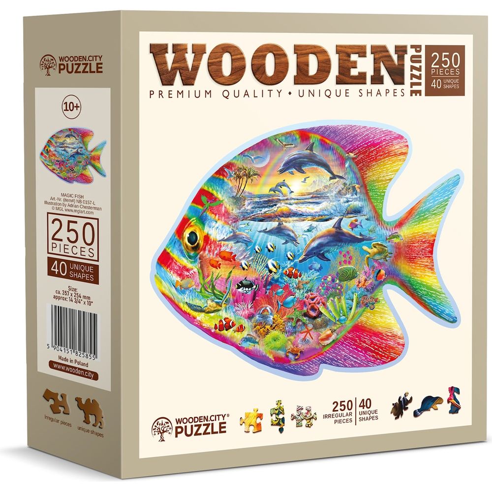 Puzzle Holz L Magic Fish