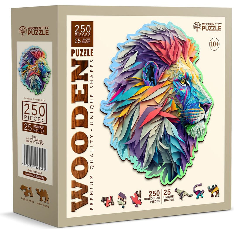 Puzzle Holz L Modern Lion