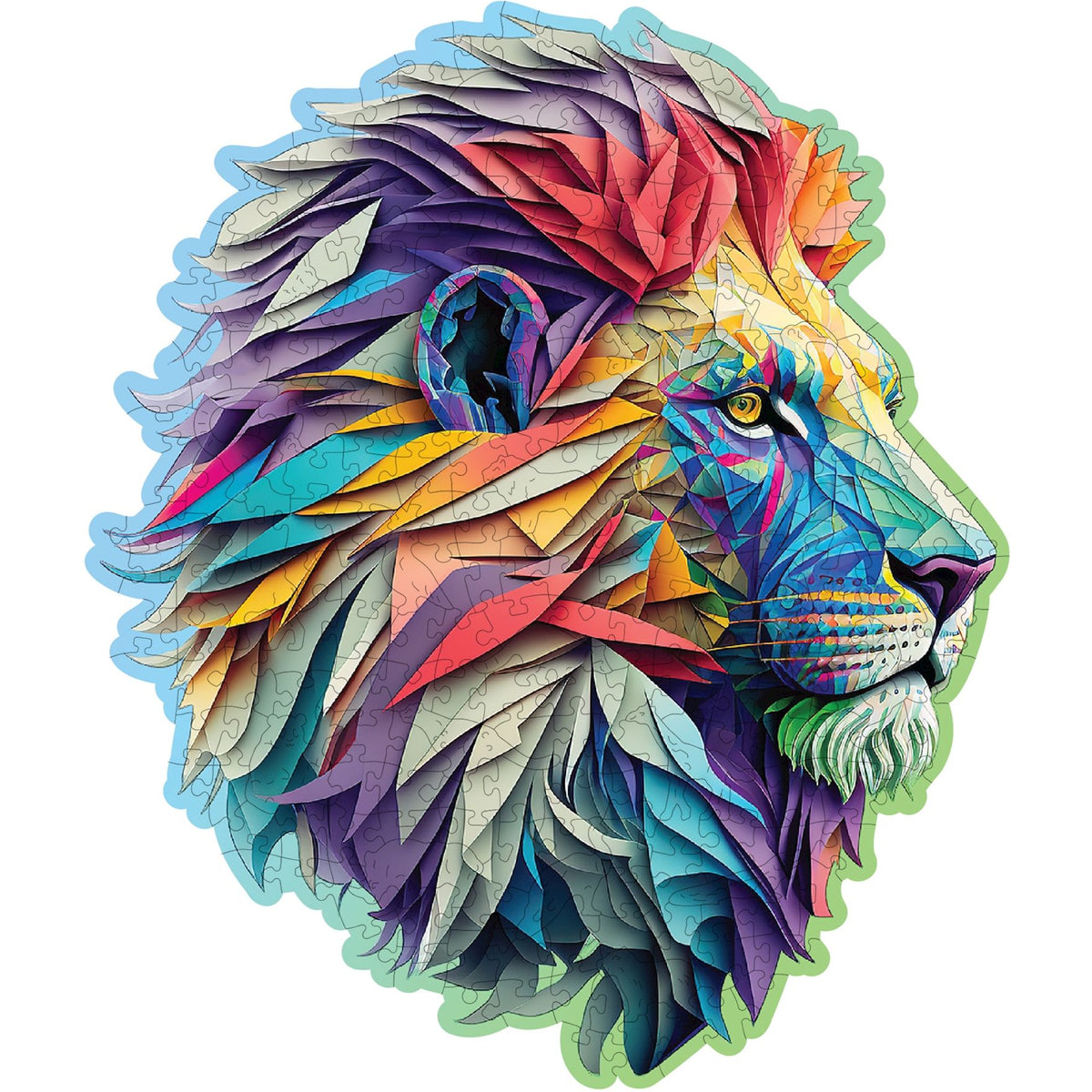 Puzzle Holz L Modern Lion