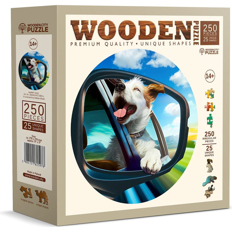 Puzzle Holz L Happy Dog