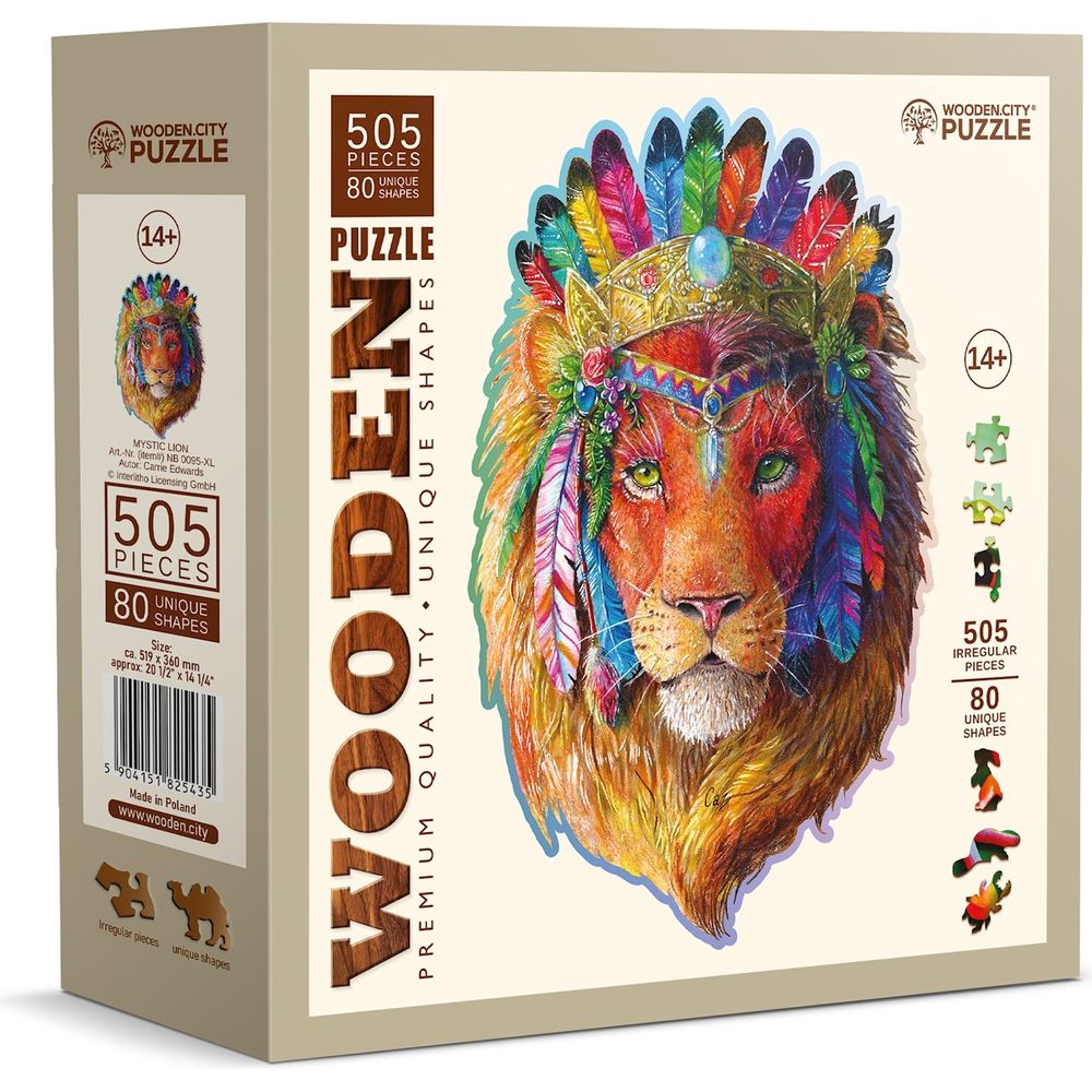 Puzzle Holz XL Mystic Lion