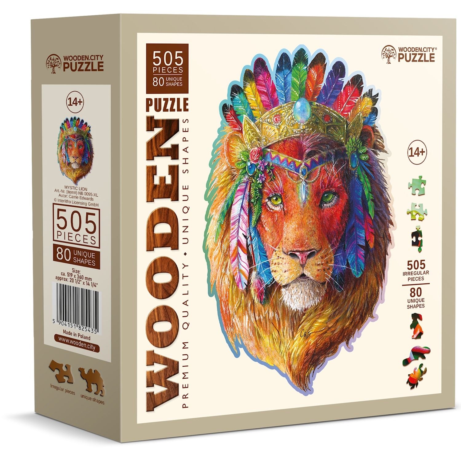 Puzzle Holz XL Mystic Lion
