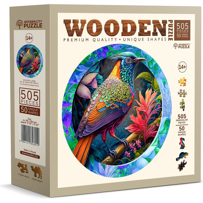 Puzzle Holz XL Colorful Bird