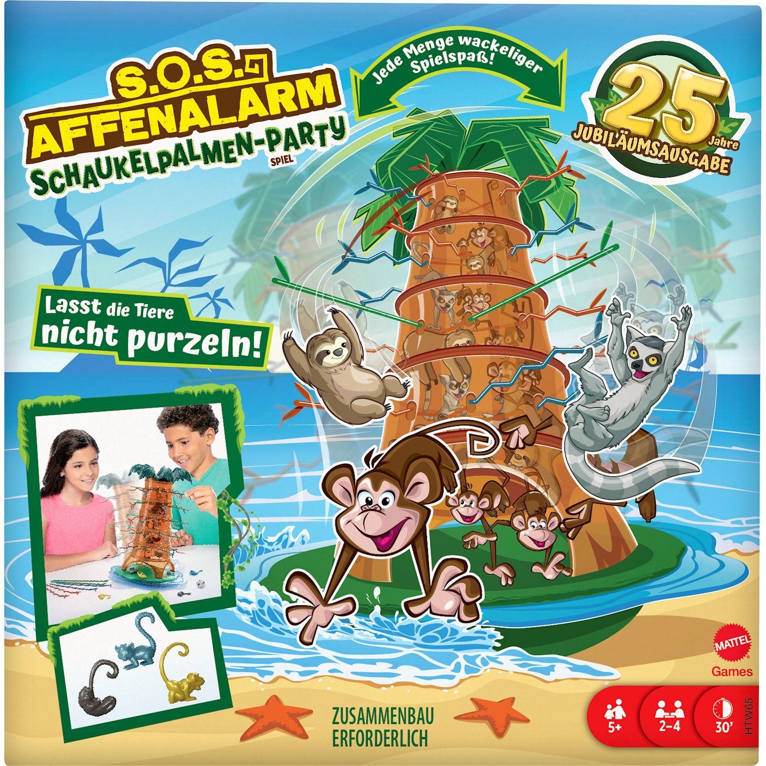 Mattel Games S.O.S. Affenalarm Schaukelpalmen