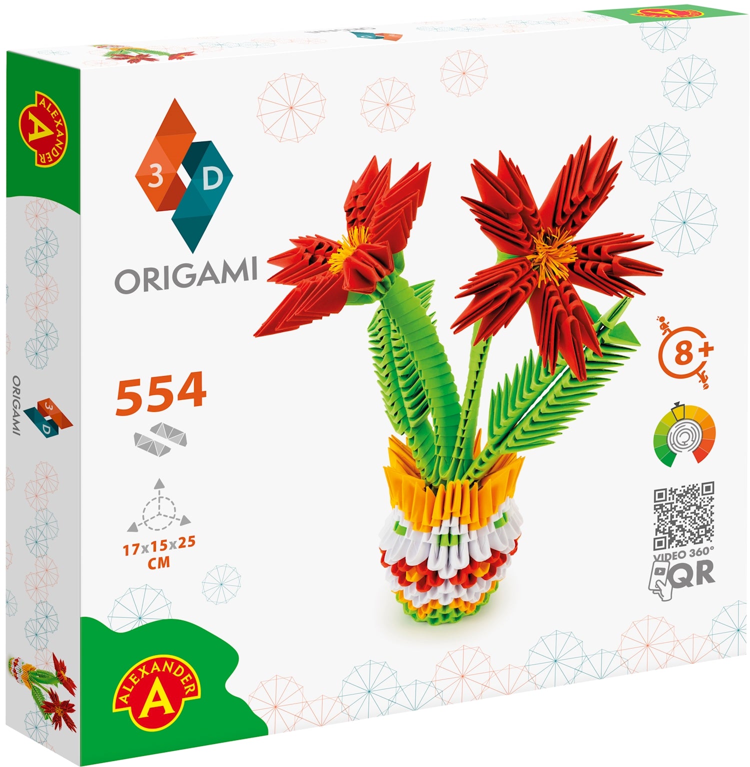 ORIGAMI 3D Topfblume