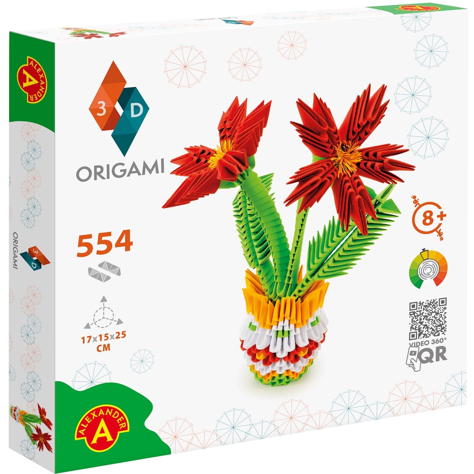 ORIGAMI 3D Topfblume