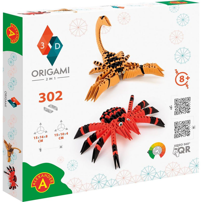 ORIGAMI 3D Spinne und Skorpion