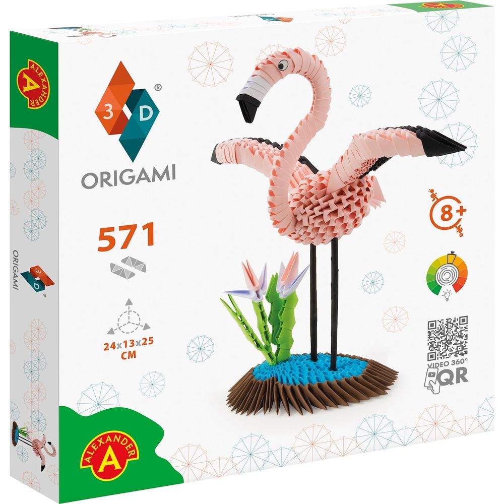 ORIGAMI 3D Flamingo