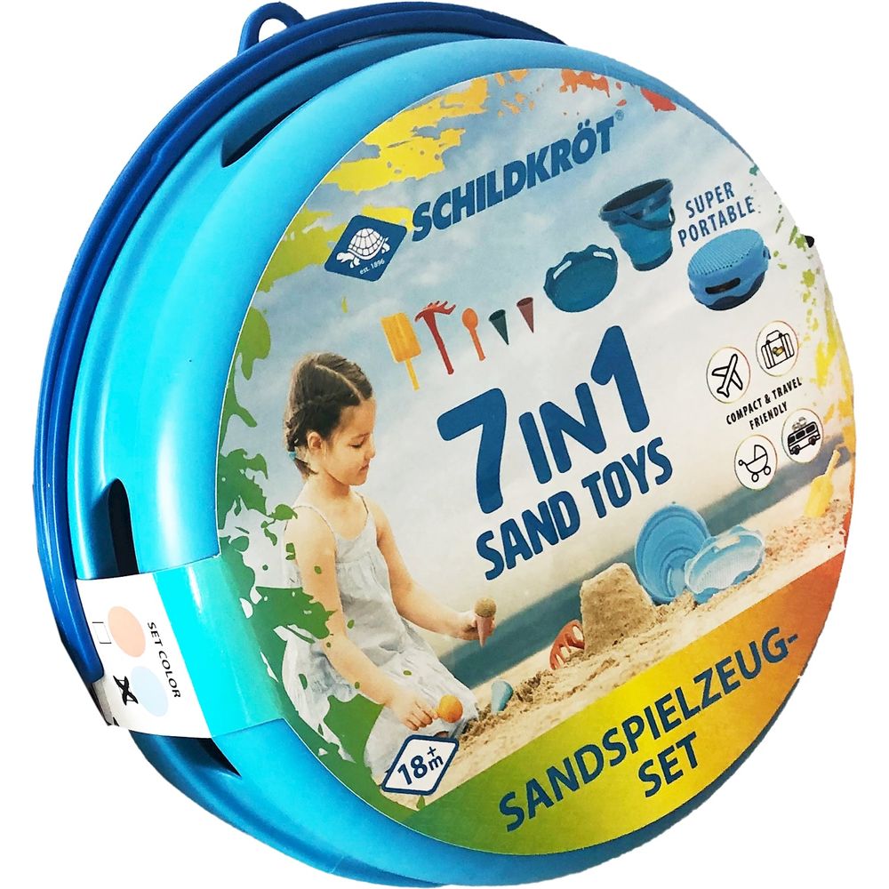 Sand Toys Falteimer-Set blau