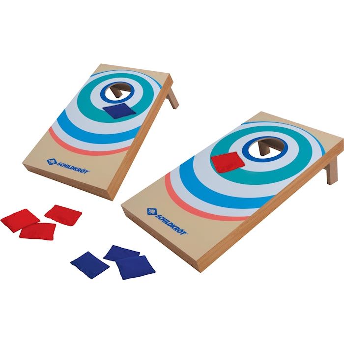Schildkröt Cornhole Set 2 Zielflächen 52x30x14 cm, 2x4 Sandsäckchen, für 2-4 Spieler