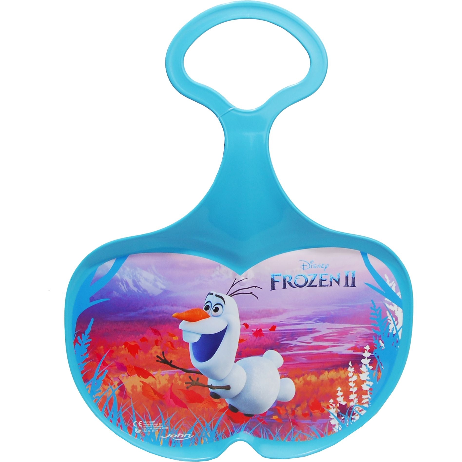 Schneerutscher Frozen II 44x33 cm, mit Haltegriffen, ab 3 Jahren, Farbe hellblau