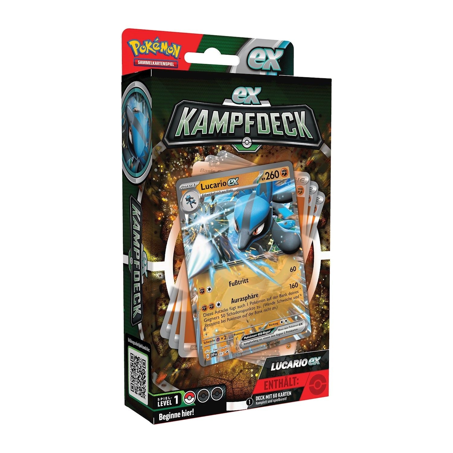 Pokémon-DE Lucario&Ampharos ex Kampdeck