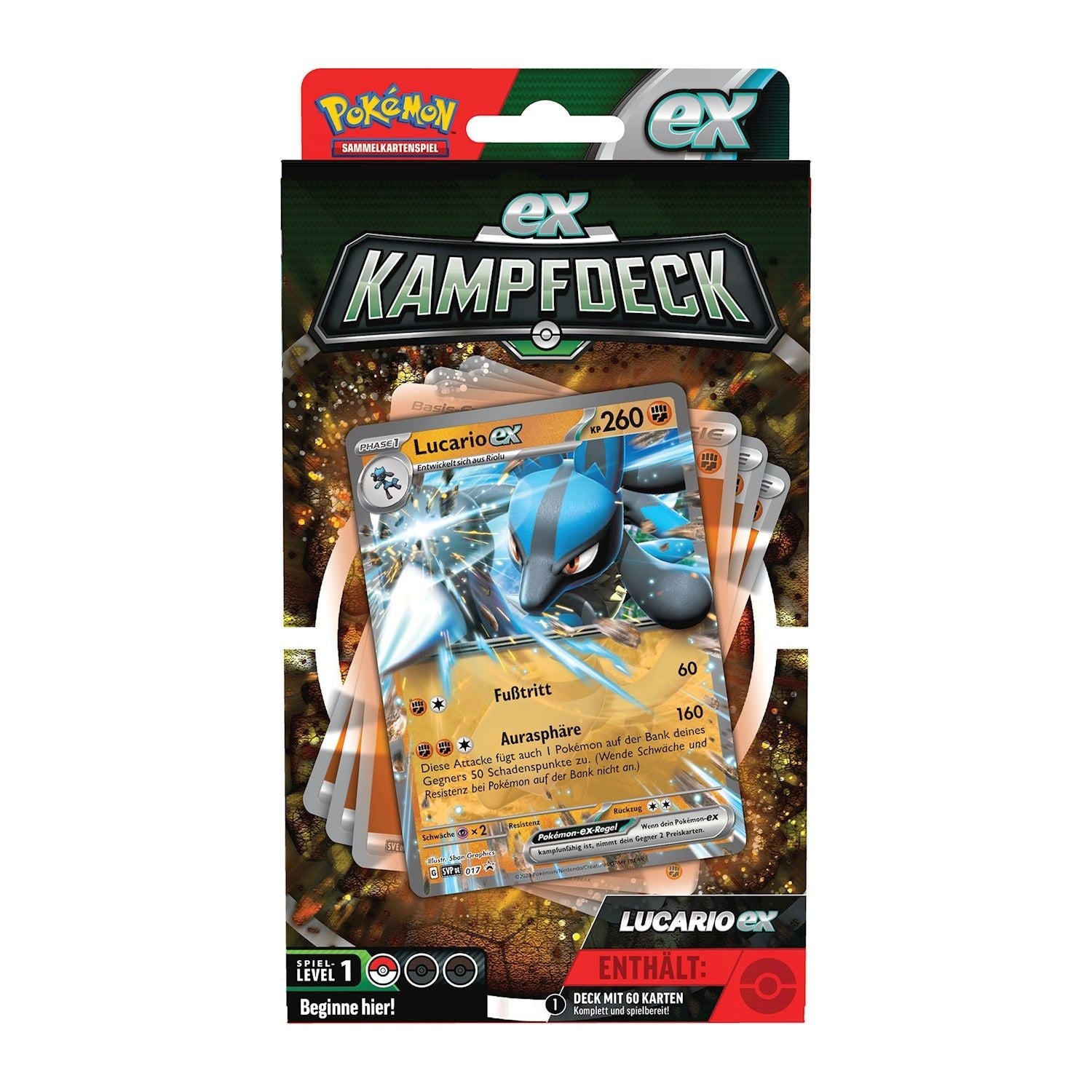 Pokémon-DE Lucario&Ampharos ex Kampdeck