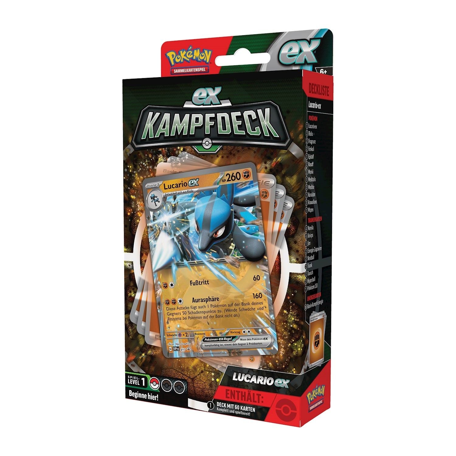 Pokémon-DE Lucario&Ampharos ex Kampdeck