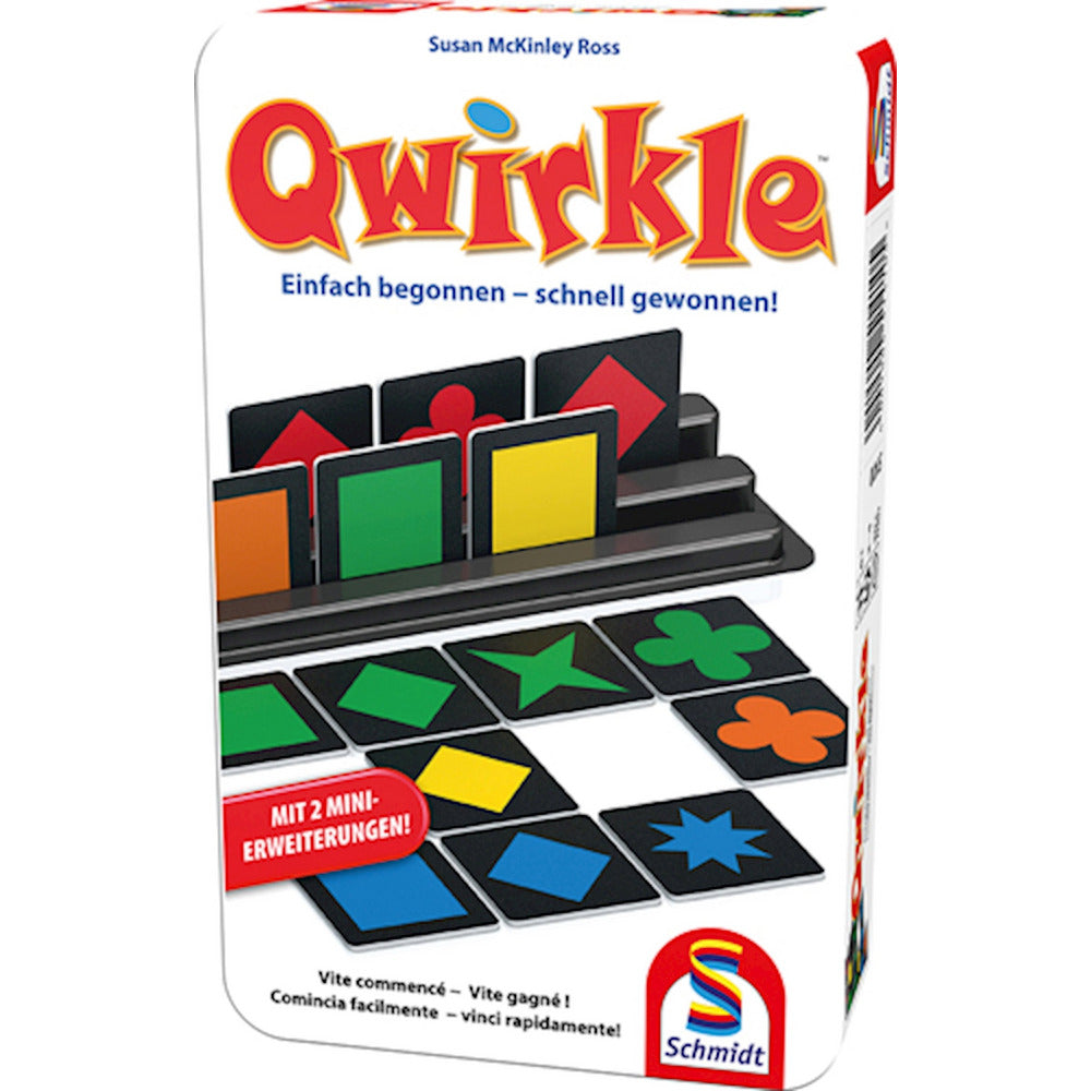 Qwirkle inkl. 2 Mini-Erweiterungen (Metalldose)