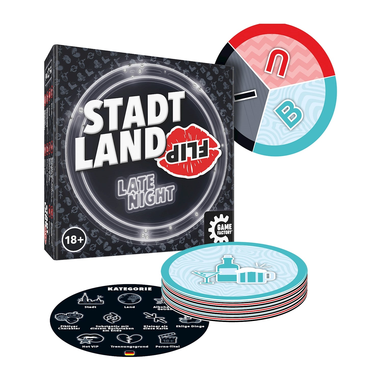Game Factory Stadt Land Flip - Late Night