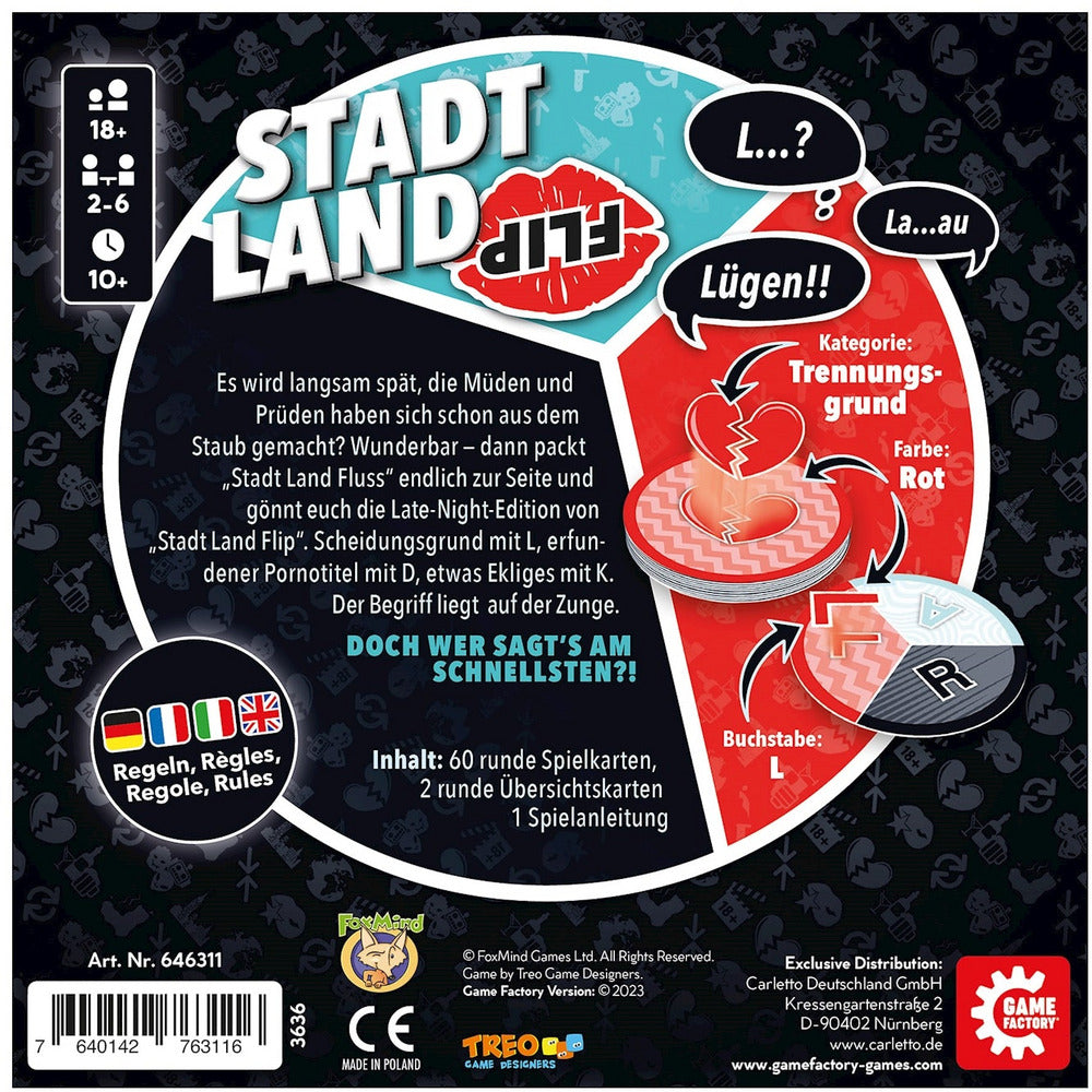 Game Factory Stadt Land Flip - Late Night