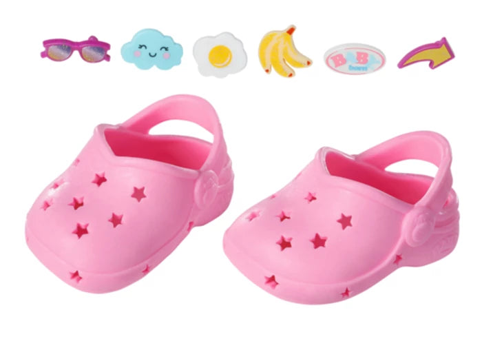 BABY born Schuhe mit Pins assortiert pink/blau/violett