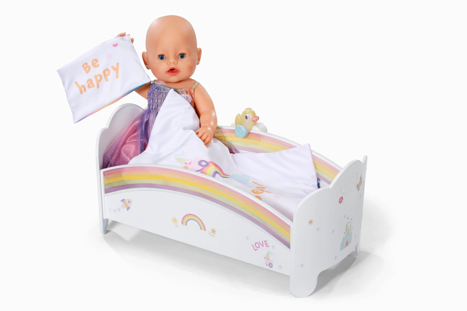 BABY born Regenbogen Bett