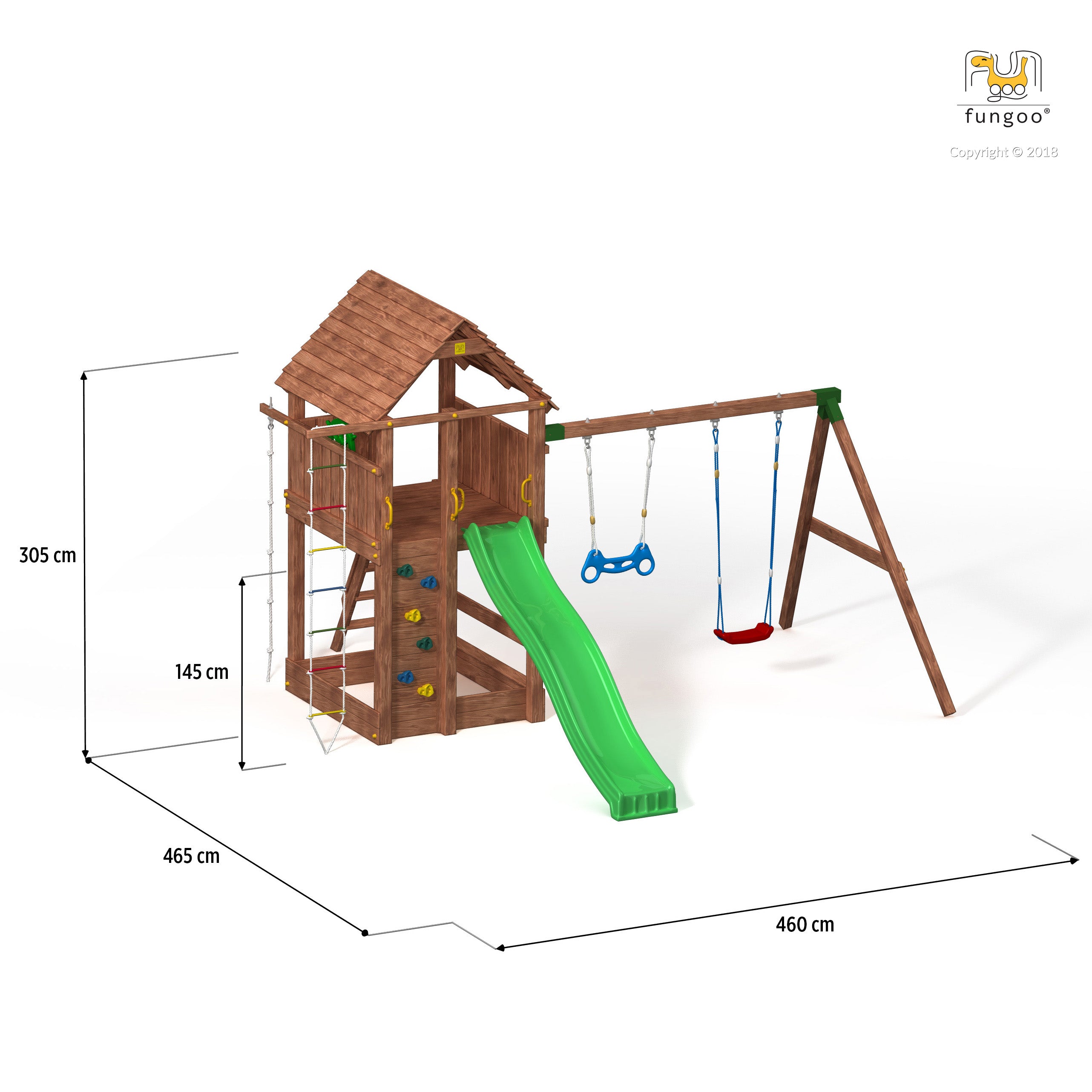 Fungoo SET FORTRESS MOVE slide GREEN