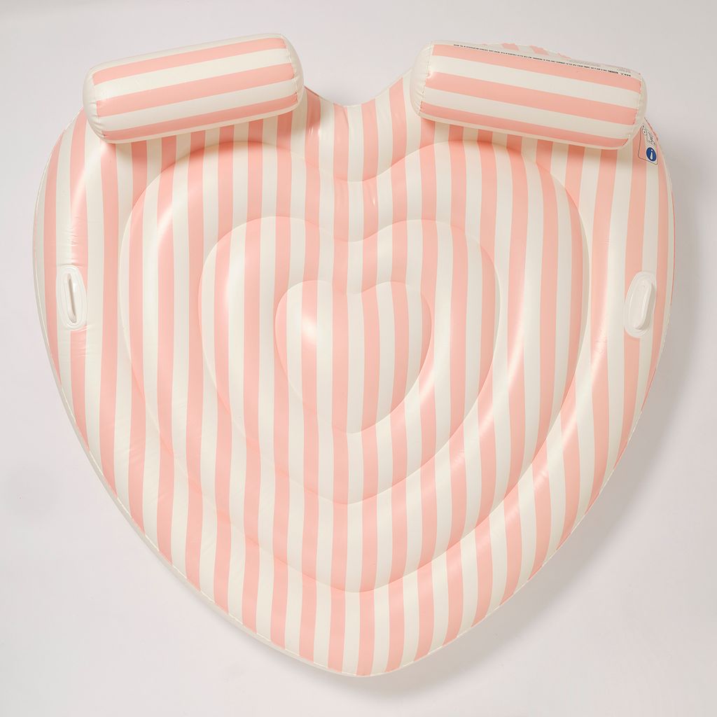 Sunnylife Doppel Luftmatratze Stole My Heart Pink Stripe