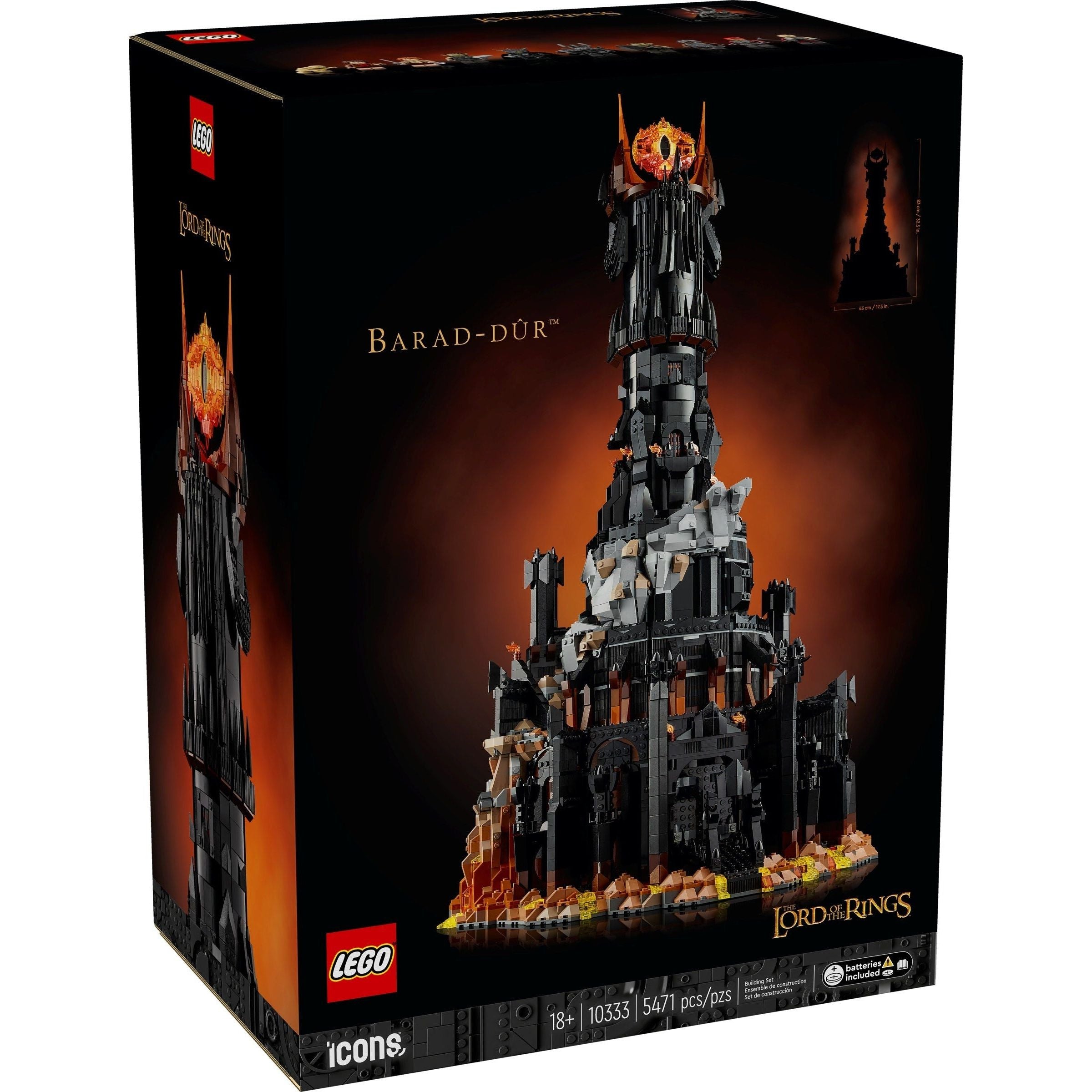 LEGO Icons Der Herr der Ringe: Barad-dûr 10333