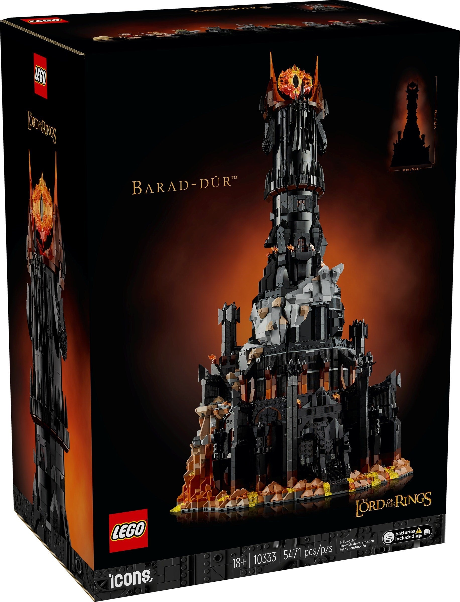 LEGO Icons Der Herr der Ringe: Barad-dûr 10333