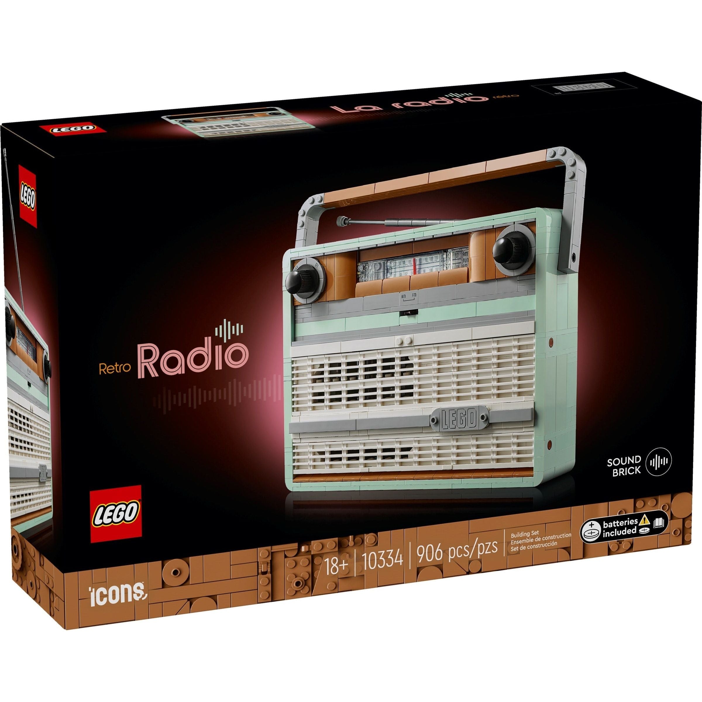 LEGO Icons Retro-Kofferradio 10334