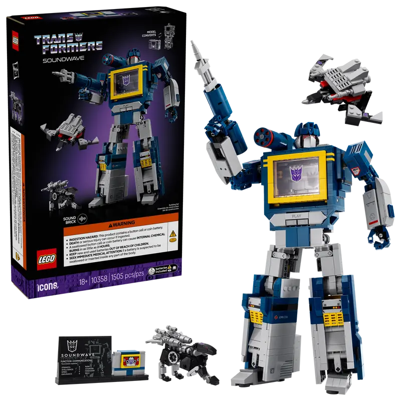 LEGO Icons Transformers: Soundwave V29 10358
