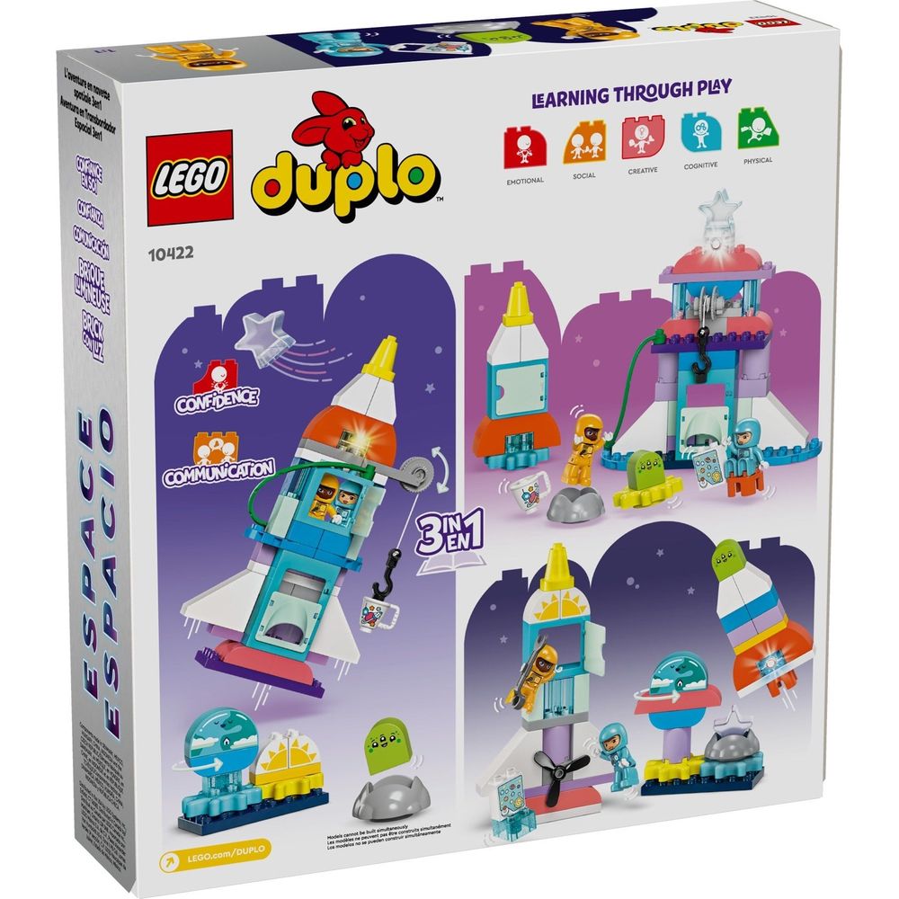 LEGO Duplo 3-in-1-Spaceshuttle für viele Abenteuer 10422