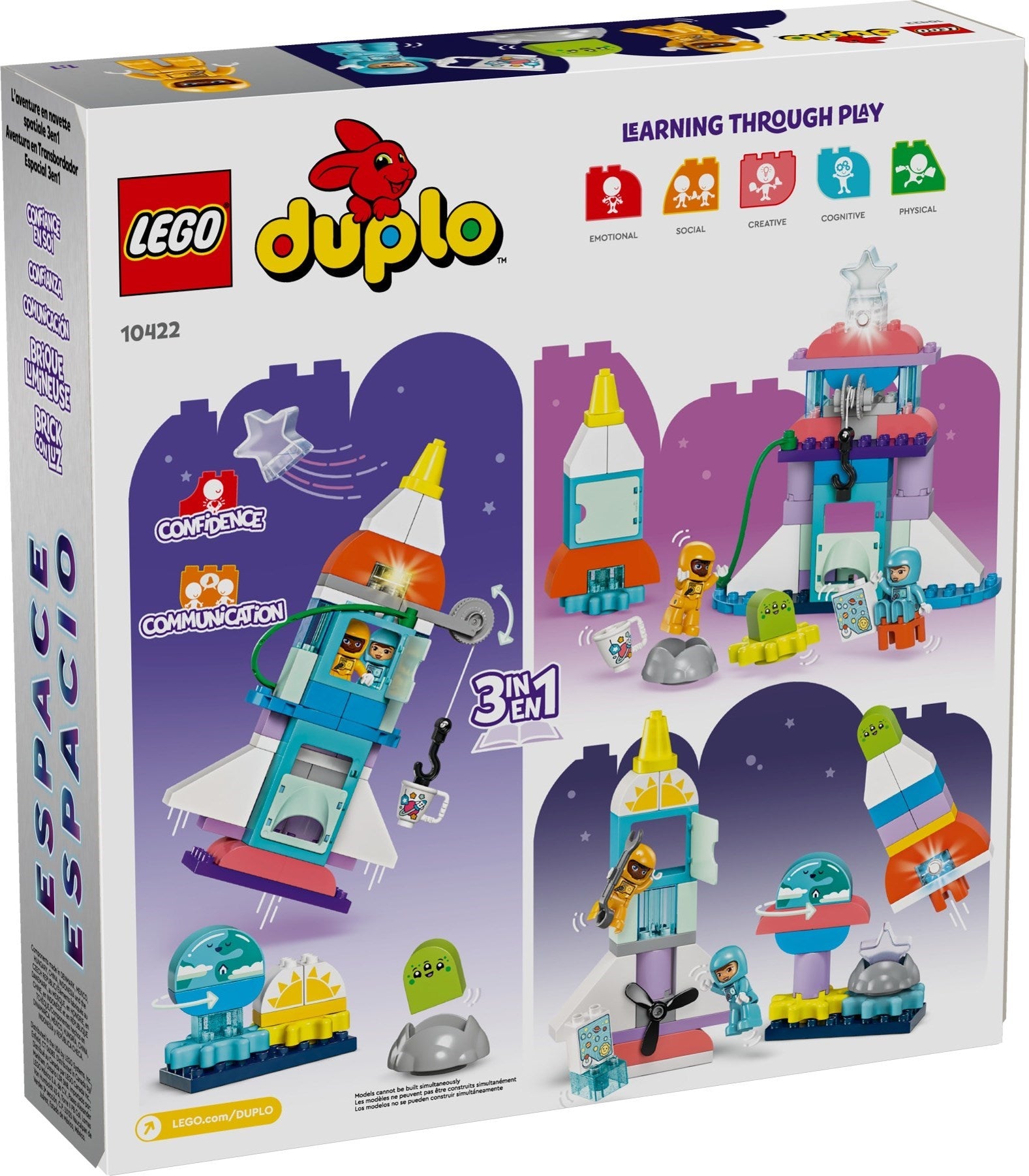 LEGO Duplo 3-in-1-Spaceshuttle für viele Abenteuer 10422
