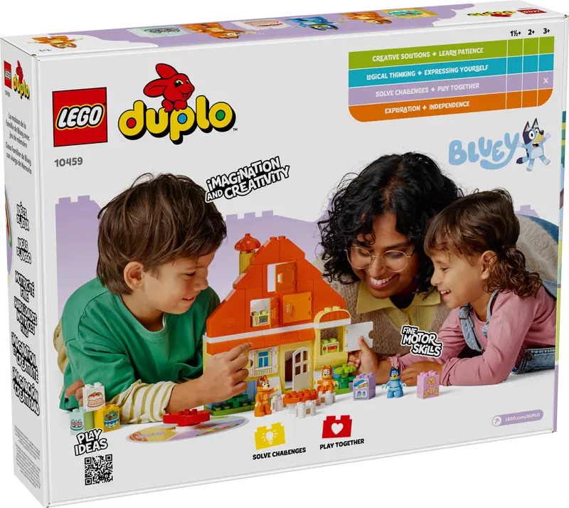 LEGO DUPLO Bluey Blueys Familienhaus mit Memory-Spiel 10459