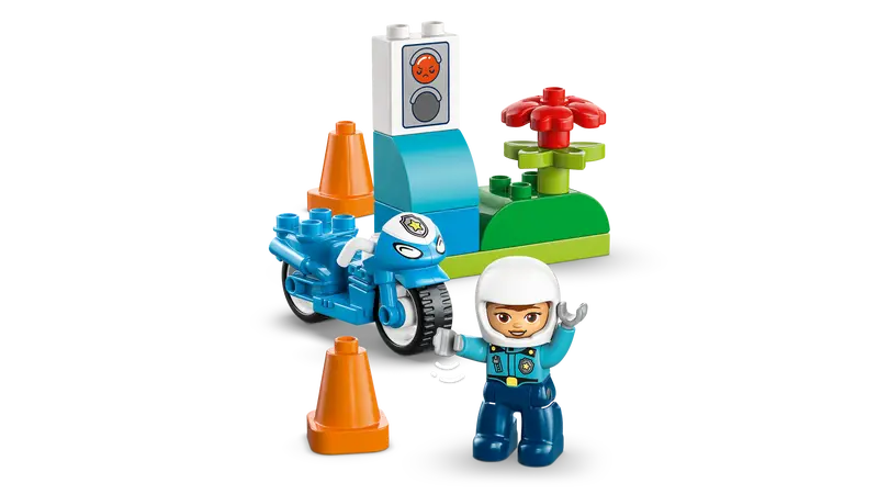 LEGO DUPLO Town Blaues Polizeimotorrad 10471