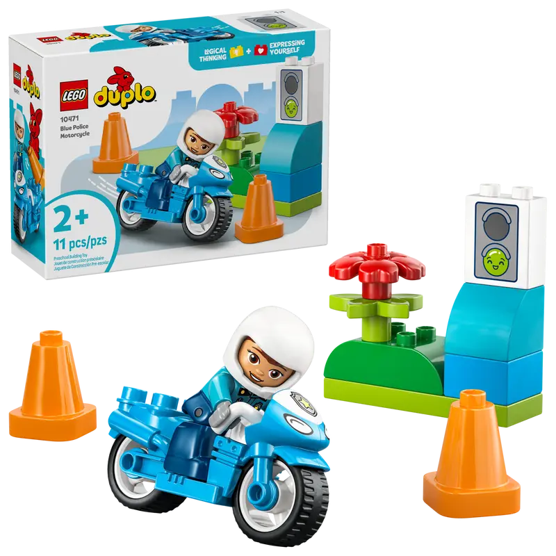 LEGO DUPLO Town Blaues Polizeimotorrad 10471